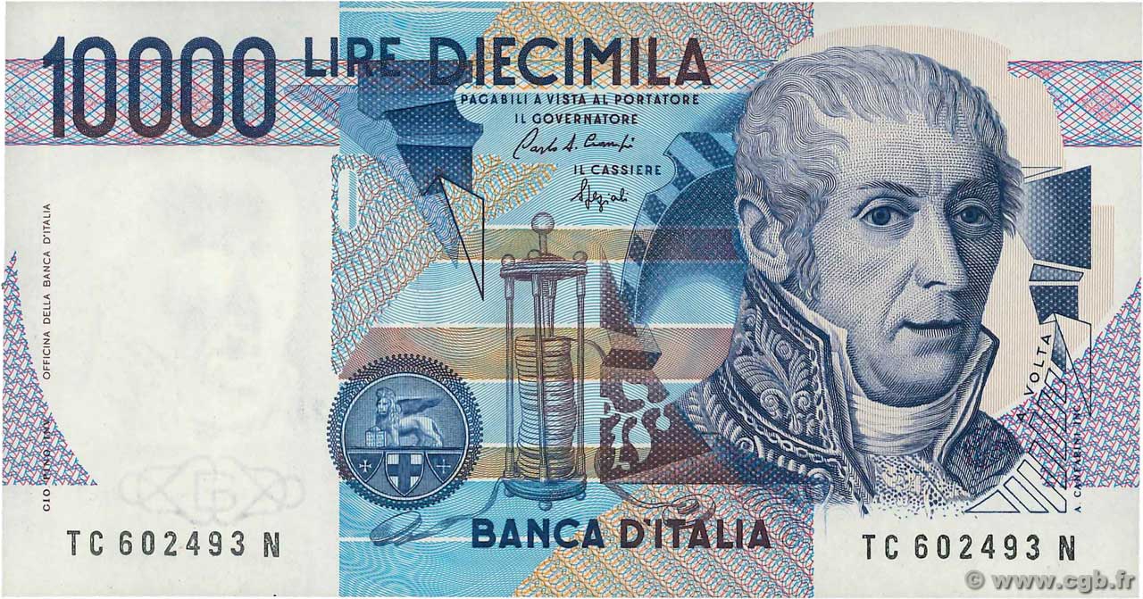10000 Lire ITALIA  1984 P.112b FDC