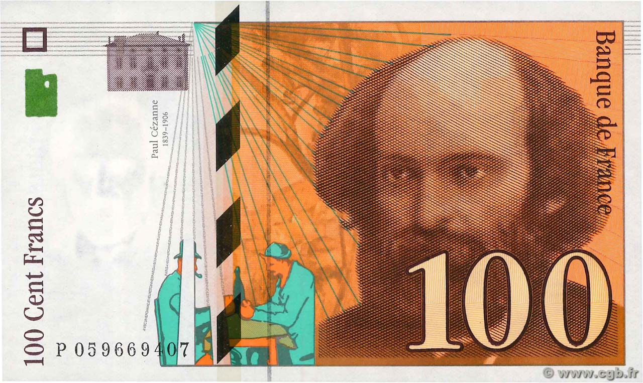 100 Francs CÉZANNE FRANCE  1998 F.74.02 SPL