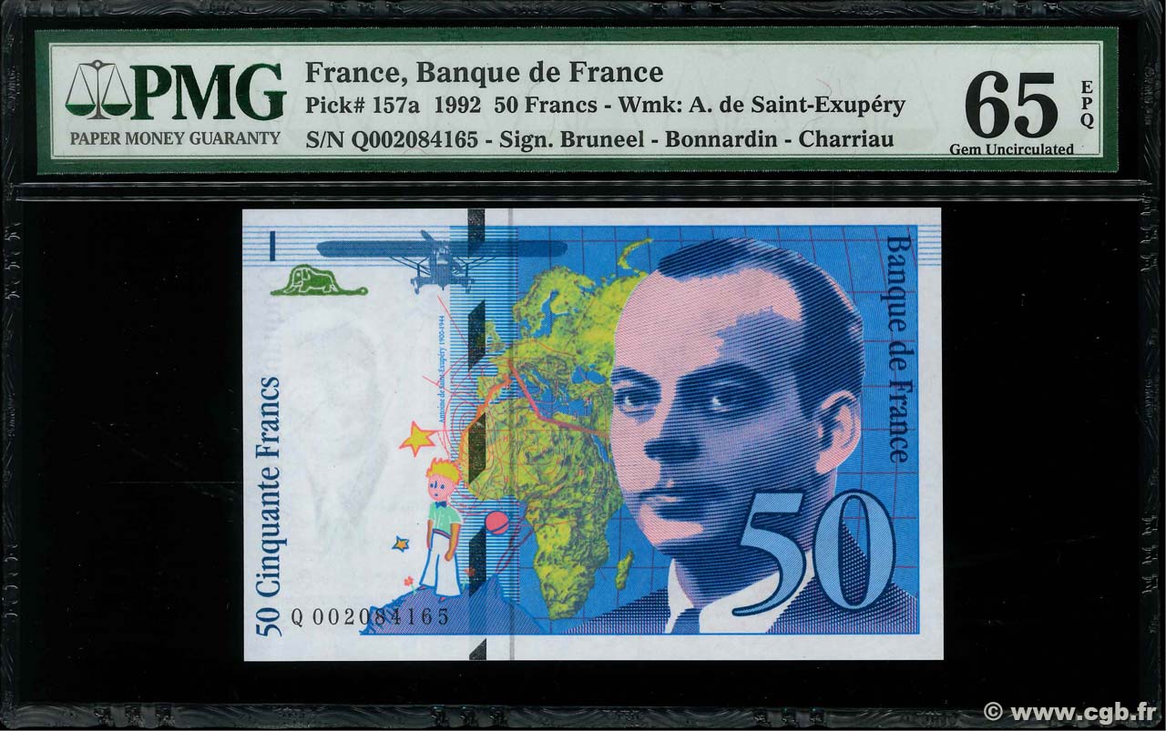 50 Francs SAINT-EXUPÉRY FRANCE  1992 F.72.01b NEUF