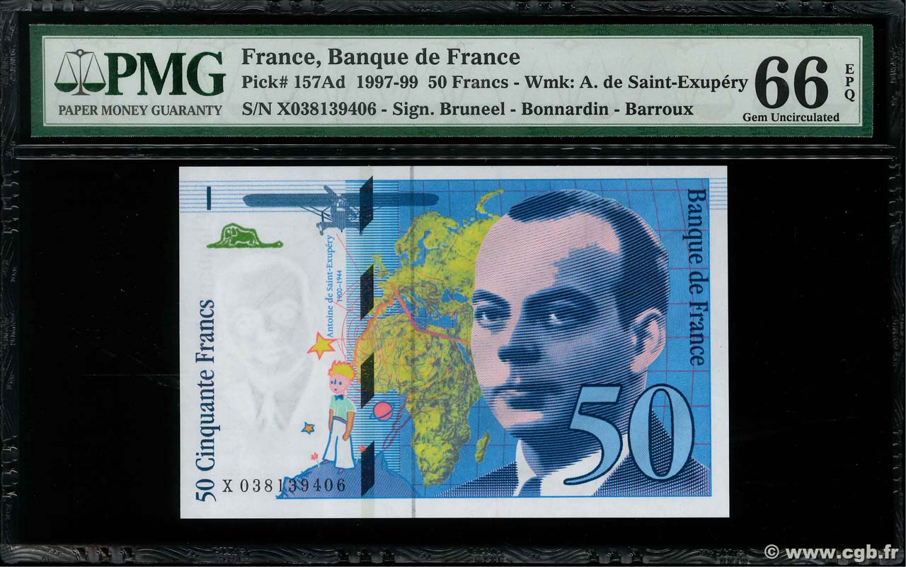 50 Francs SAINT-EXUPÉRY modifié FRANCE  1997 F.73.04 NEUF