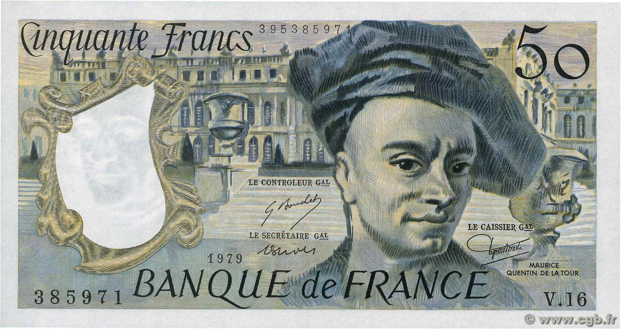 50 Francs QUENTIN DE LA TOUR FRANCE  1979 F.67.04 pr.NEUF