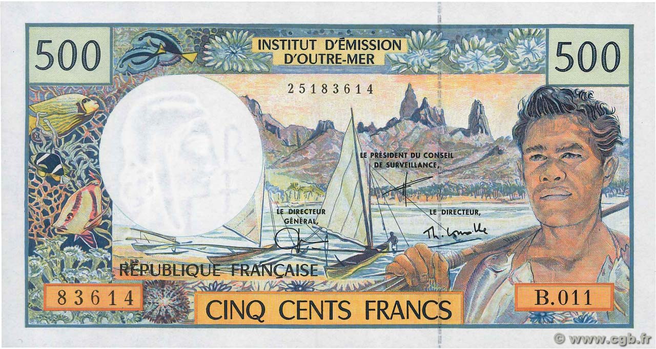 500 Francs  POLYNÉSIE, TERRITOIRES D OUTRE MER  2000 P.01e NEUF