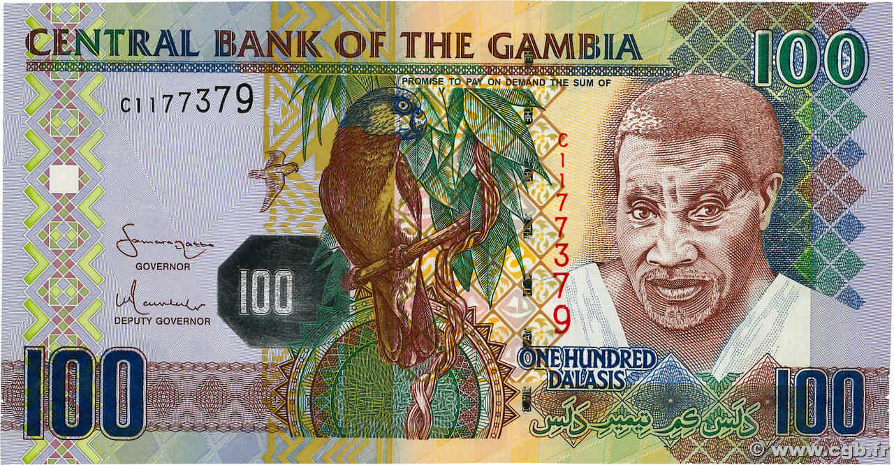 100 Dalasis GAMBIE  2006 P.29 pr.NEUF