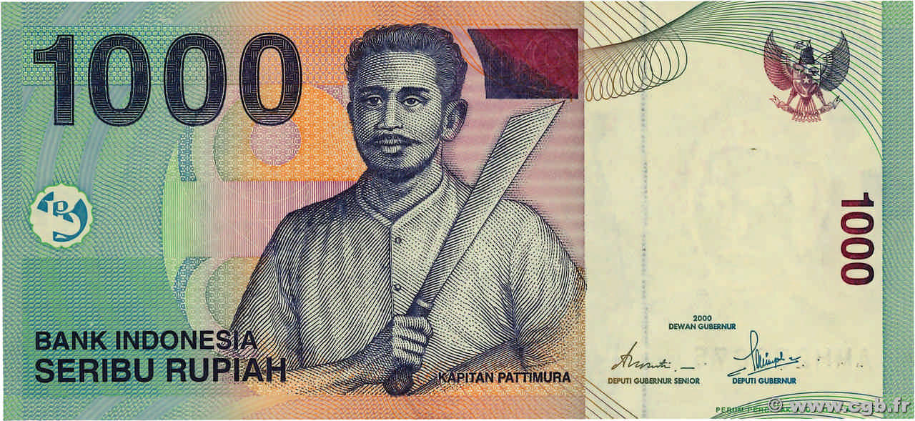 1000 Rupiah INDONESIEN  2003 P.141d ST