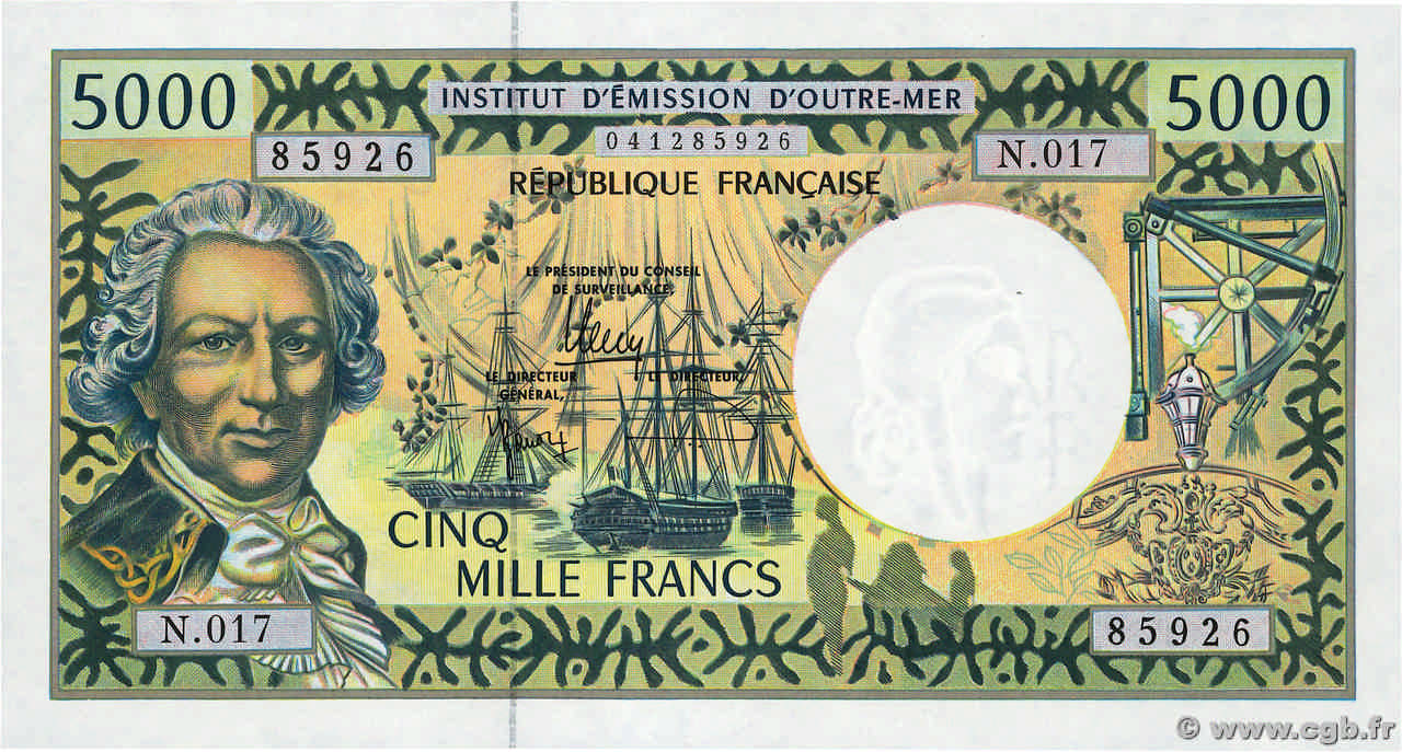 5000 Francs POLYNÉSIE, TERRITOIRES D OUTRE MER  1996 P.03i pr.NEUF