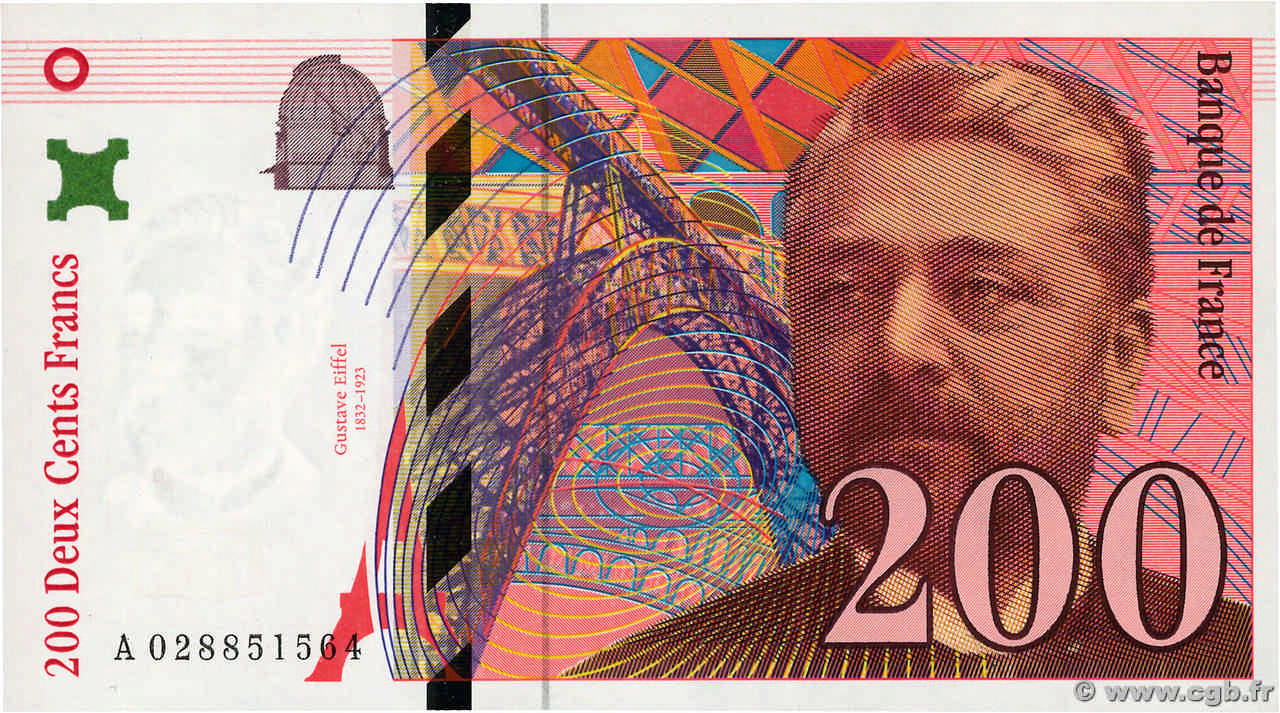 200 Francs EIFFEL FRANCE  1996 F.75.02 pr.NEUF