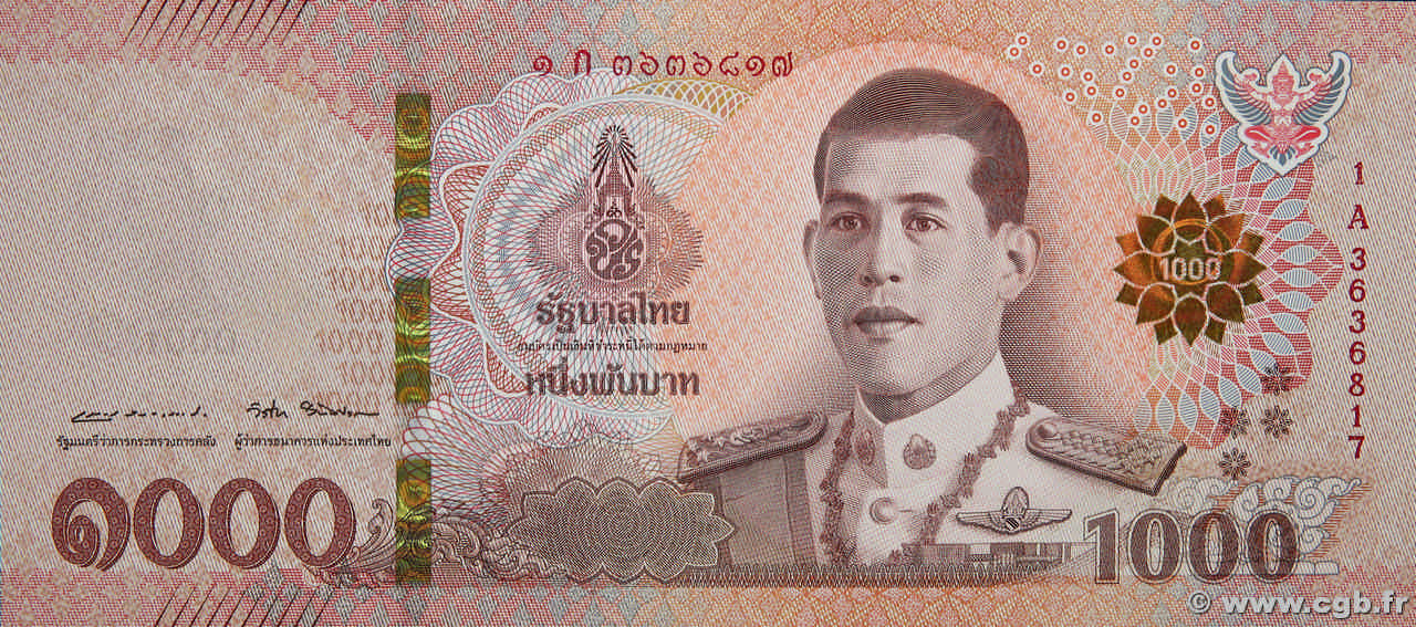 1000 Baht THAÏLANDE  2018 P.139 NEUF