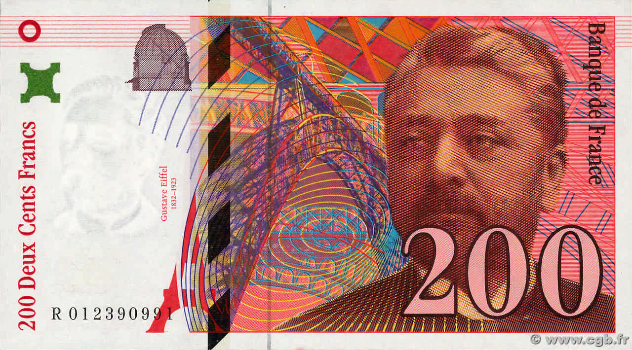 200 Francs EIFFEL FRANCE  1996 F.75.02 SPL