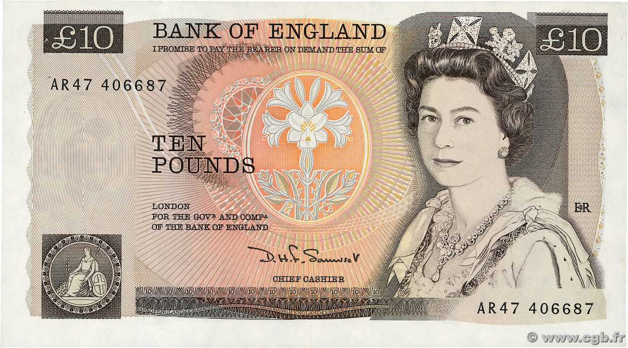 10 Pounds ANGLETERRE  1988 P.379c SPL