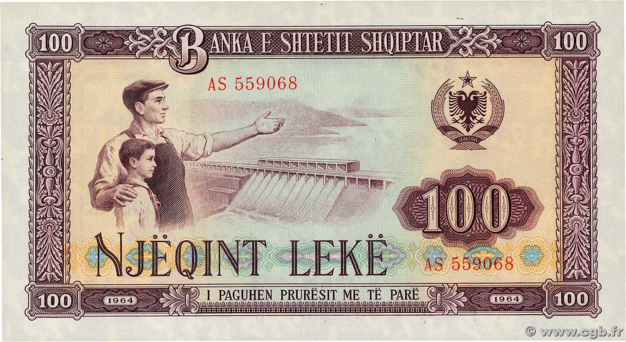 100 Lekë ALBANIE  1964 P.39a NEUF