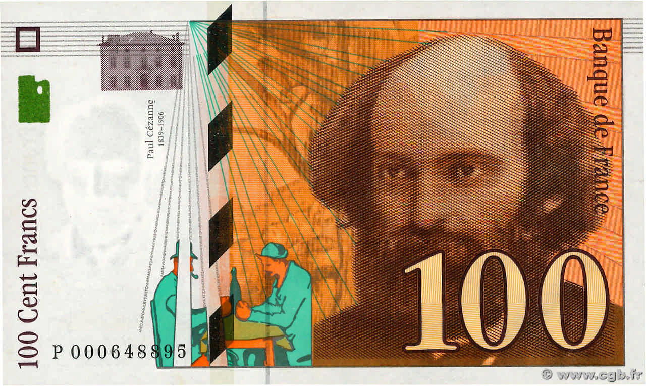 100 Francs CÉZANNE FRANCE  1997 F.74.01 SUP