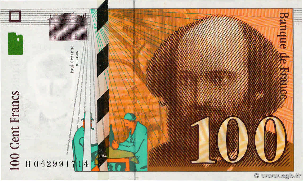 100 Francs CÉZANNE FRANCE  1998 F.74.02 TTB+