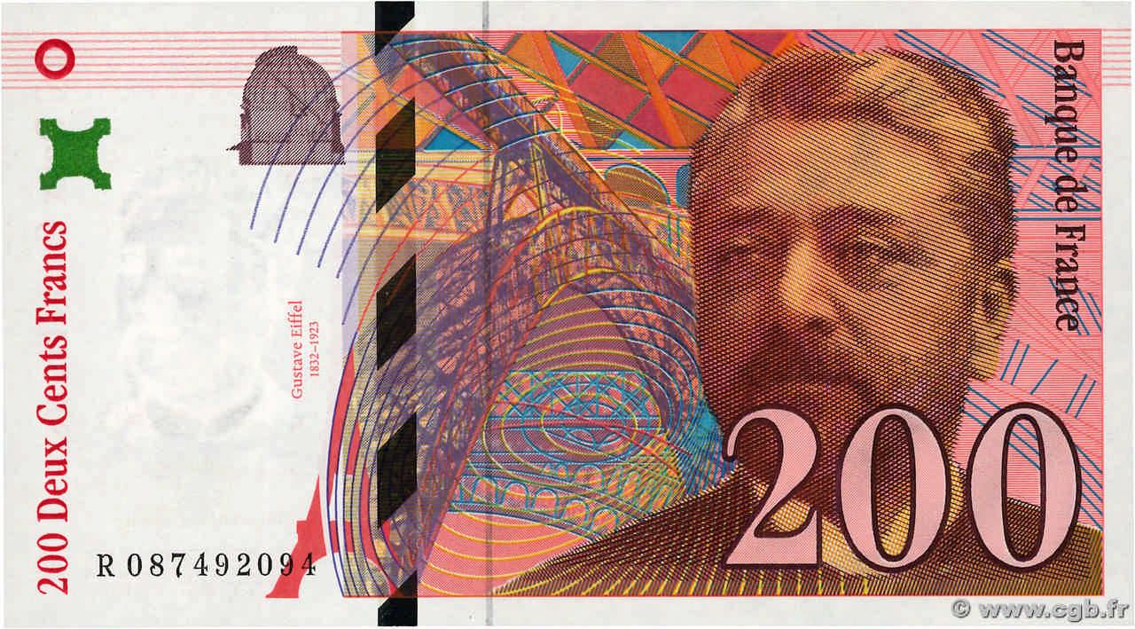 200 Francs EIFFEL FRANCE  1999 F.75.05 UNC-