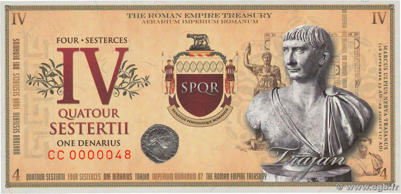 4 Sesterces EMPIRE ROMAIN  2007  NEUF