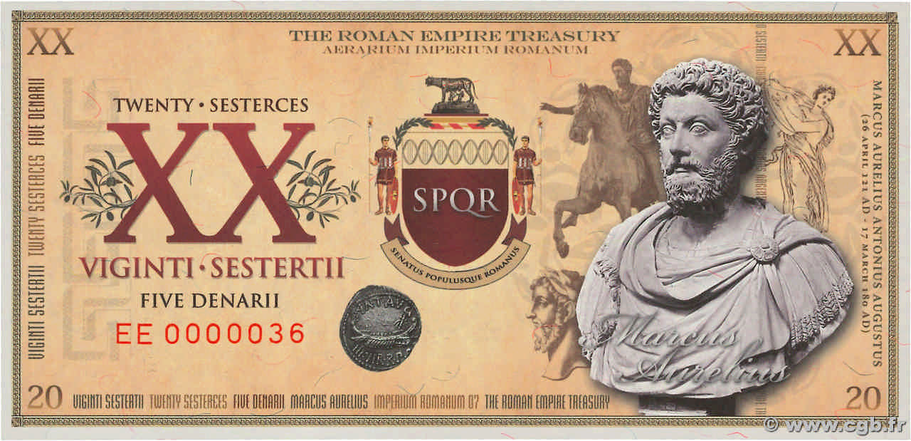 20 Sesterces EMPIRE ROMAIN  2007  NEUF