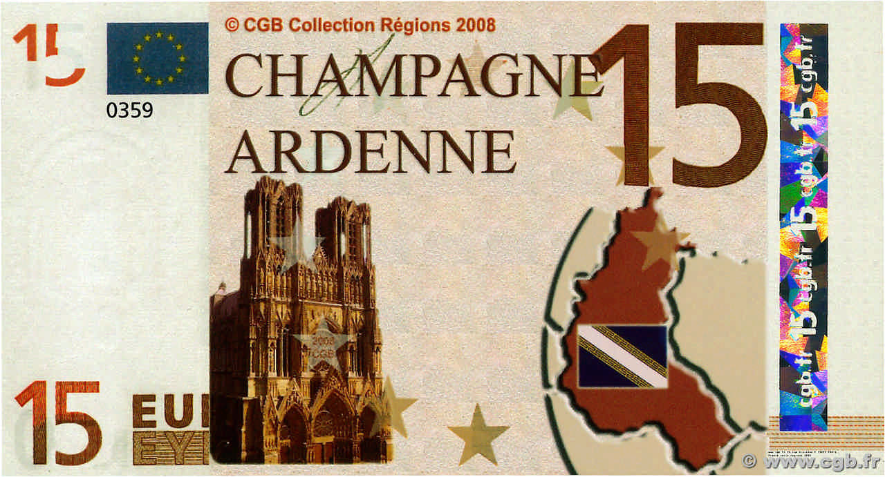 15 Euro FRANCE régionalisme et divers  2008  NEUF