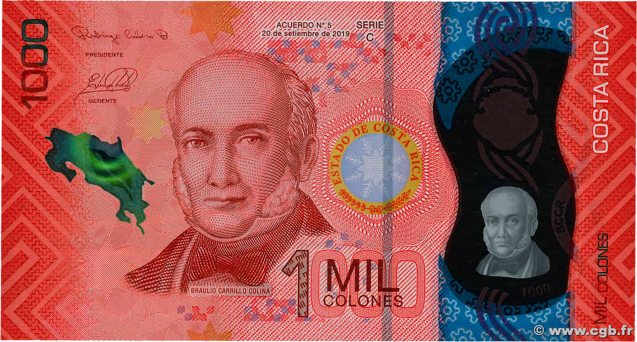 1000 Colones COSTA RICA  2019 P.280 UNC