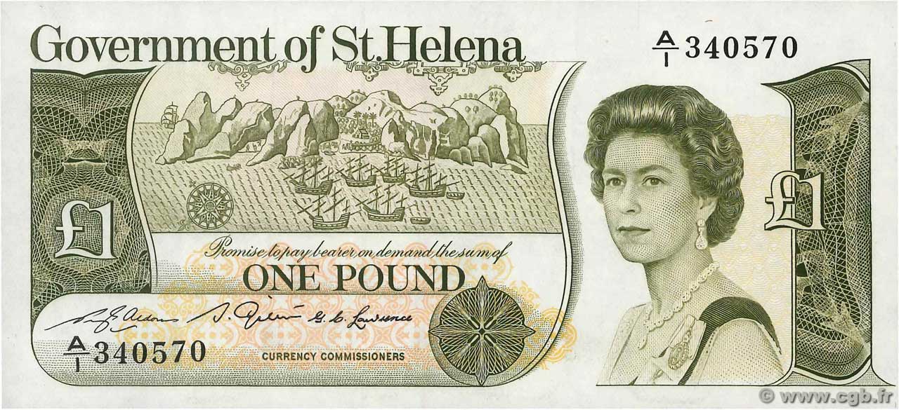 1 Pound SANT ELENA  1981 P.09a FDC