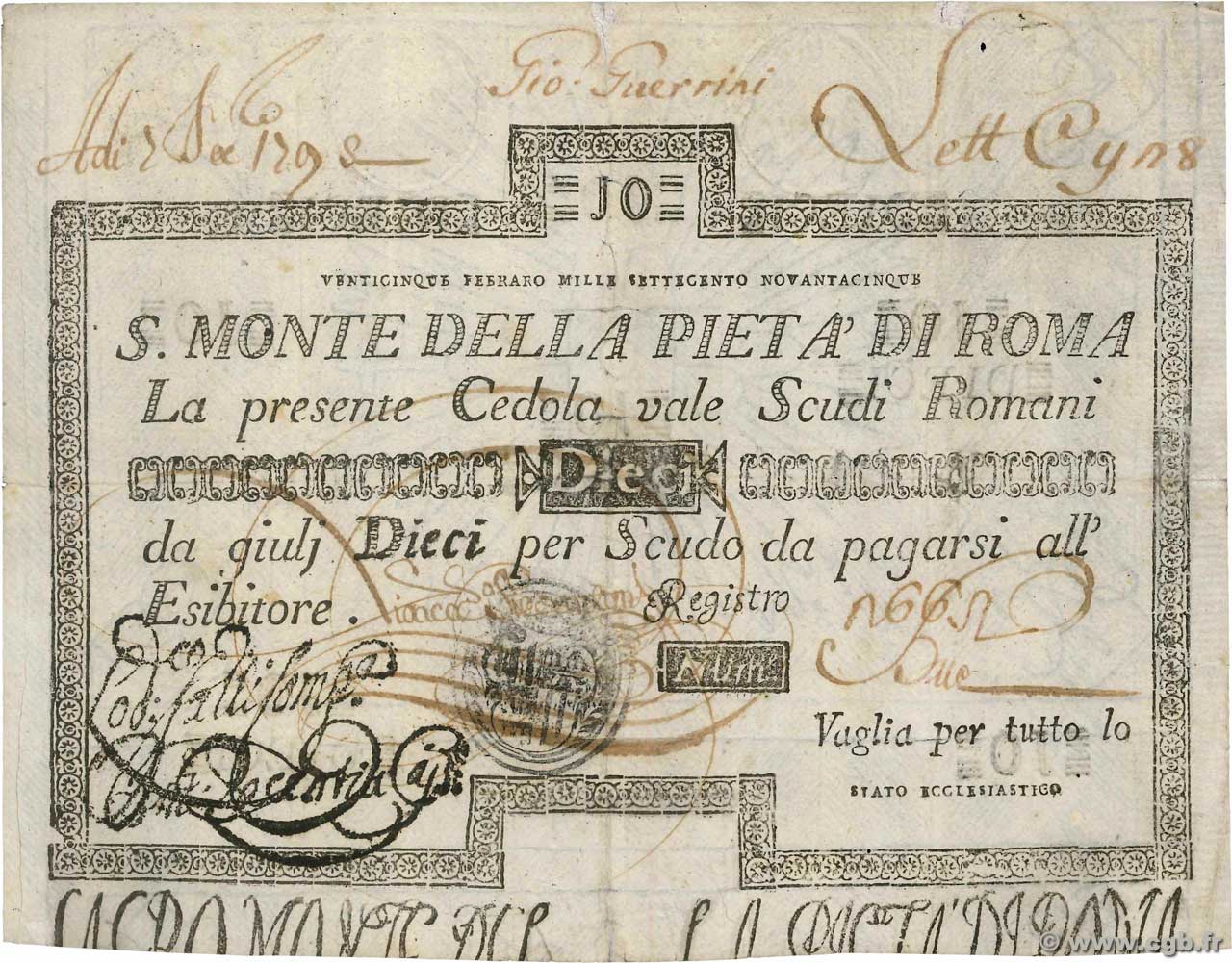 10 Scudi ITALIEN  1786 PS.308 S