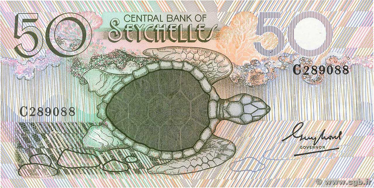 50 Rupees SEYCHELLES  1983 P.30a FDC