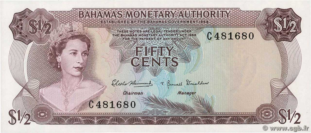 50 Cents BAHAMAS  1968 P.26a FDC