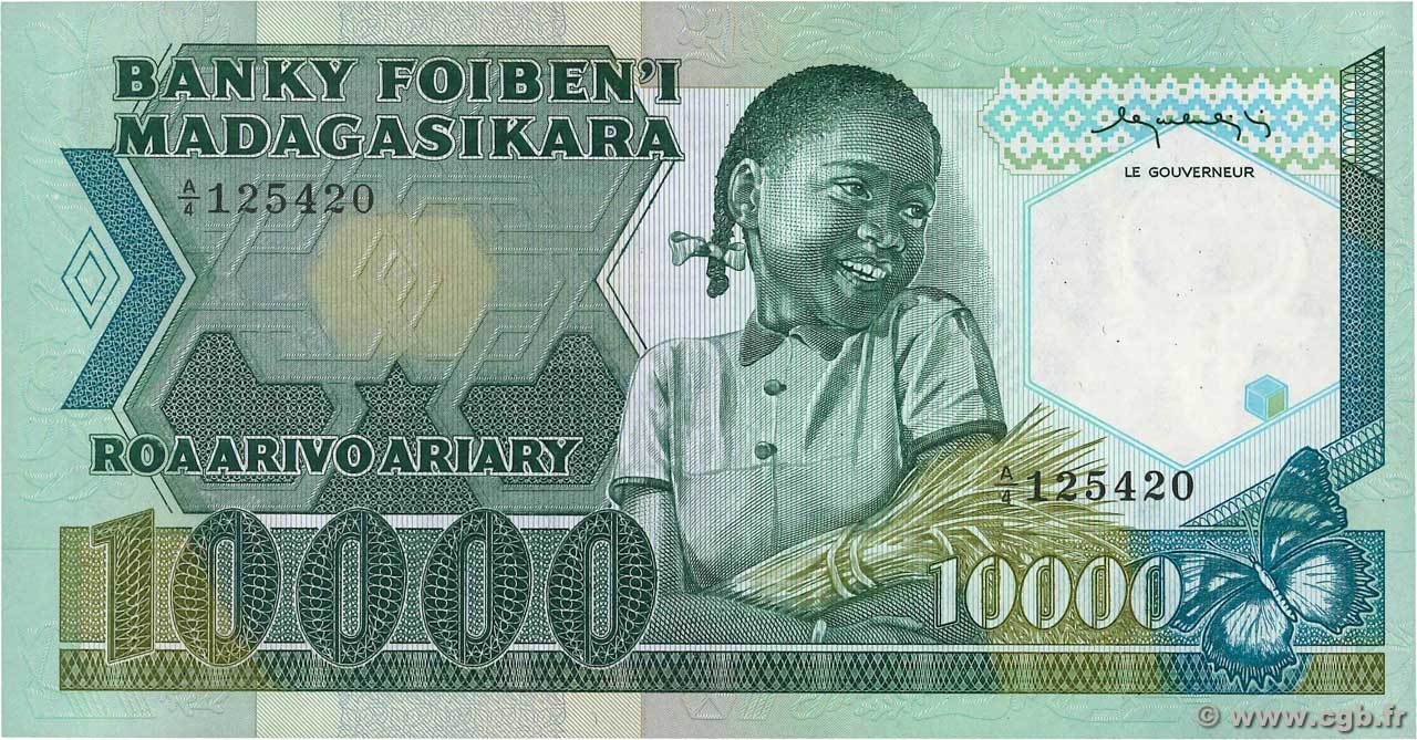 10000 Francs - 2000 Ariary MADAGASKAR  1983 P.070a fST+