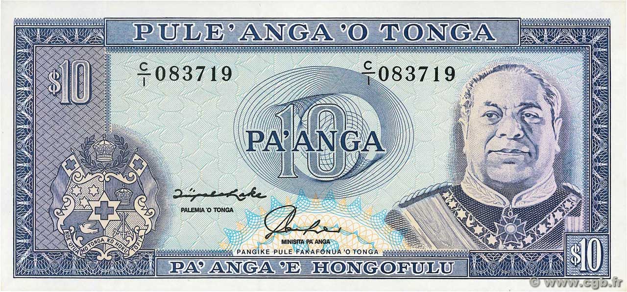 10 Pa anga TONGA  1992 P.28 ST
