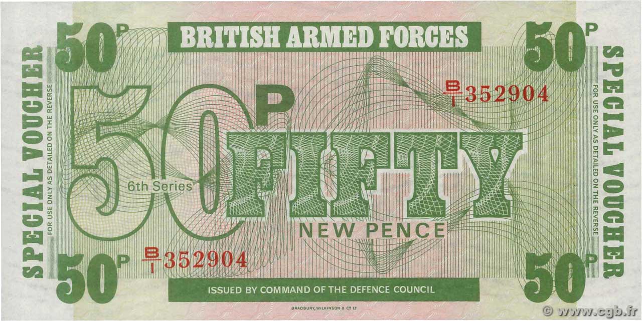 50 New Pence ANGLETERRE  1972 P.M049 NEUF