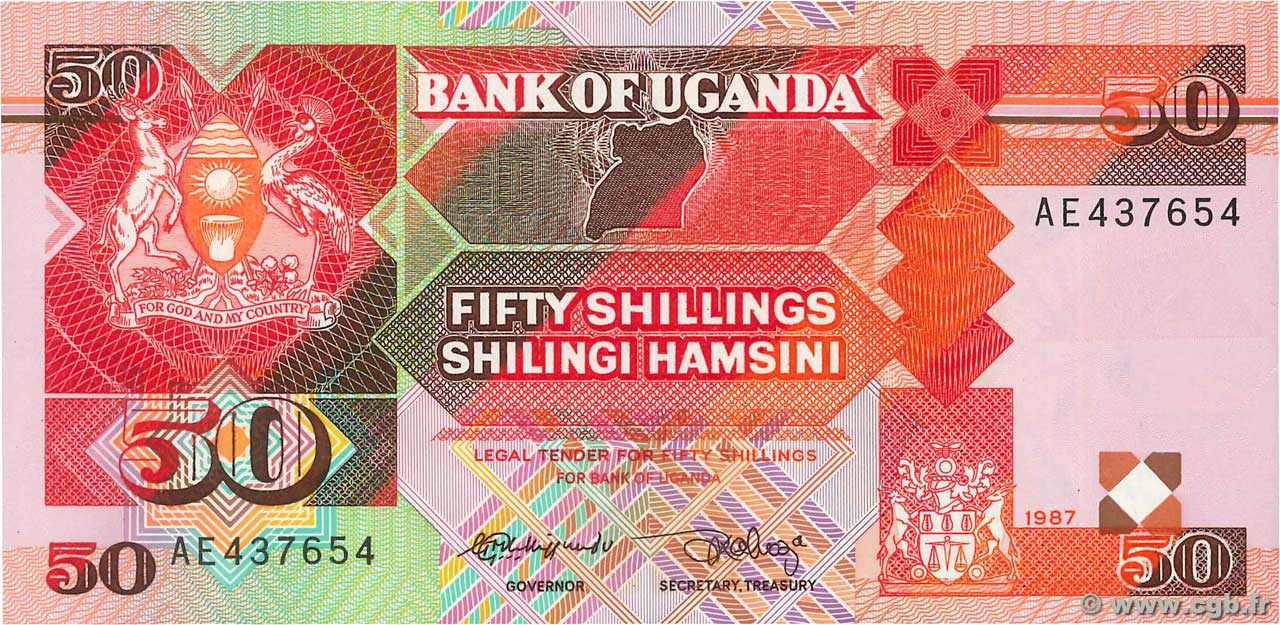 50 Shillings OUGANDA  1987 P.30a NEUF