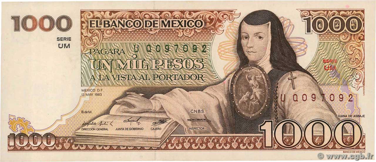 1000 Pesos MEXICO  1983 P.080a ST