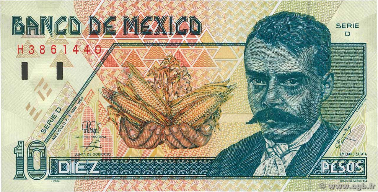 10 Pesos MEXIQUE  1994 P.105a NEUF