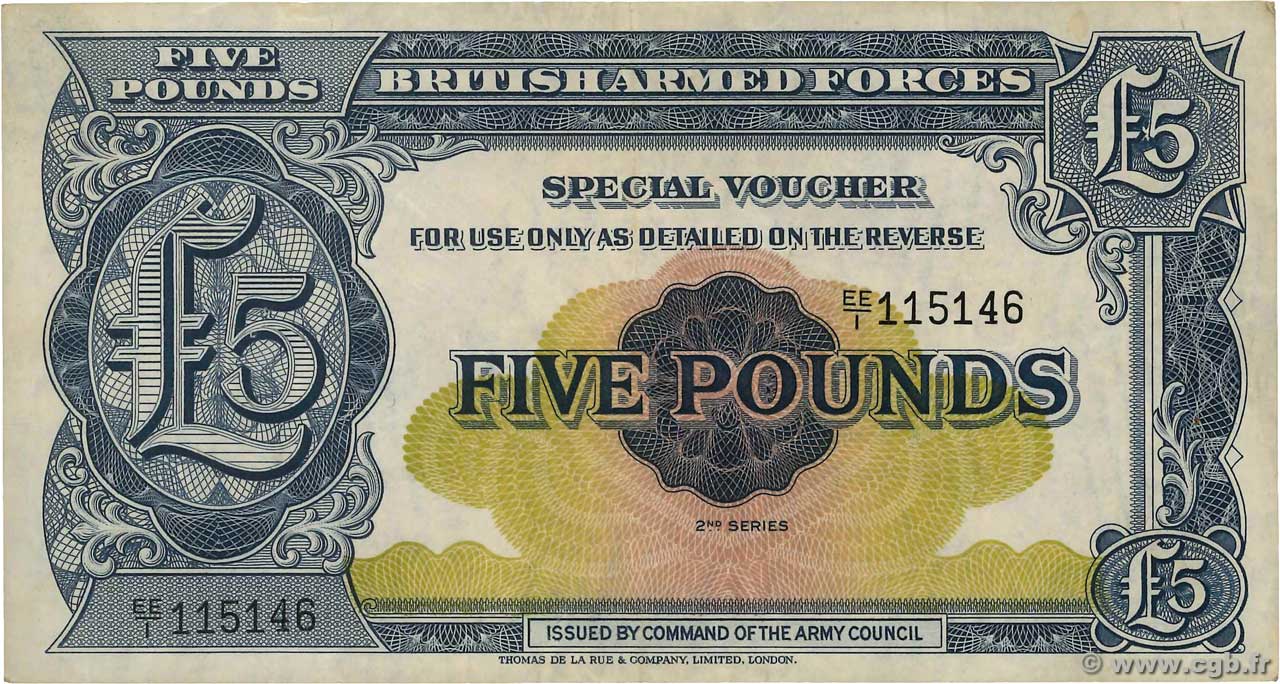 5 Pounds ENGLAND  1948 P.M023 SS