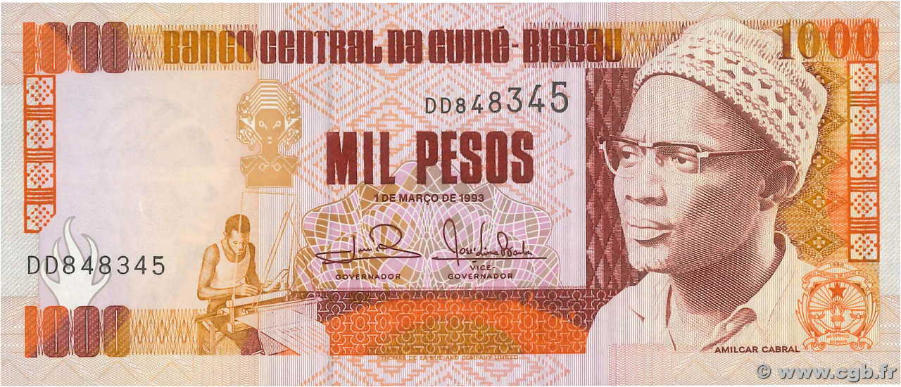 1000 Pesos GUINÉE BISSAU  1993 P.13b NEUF