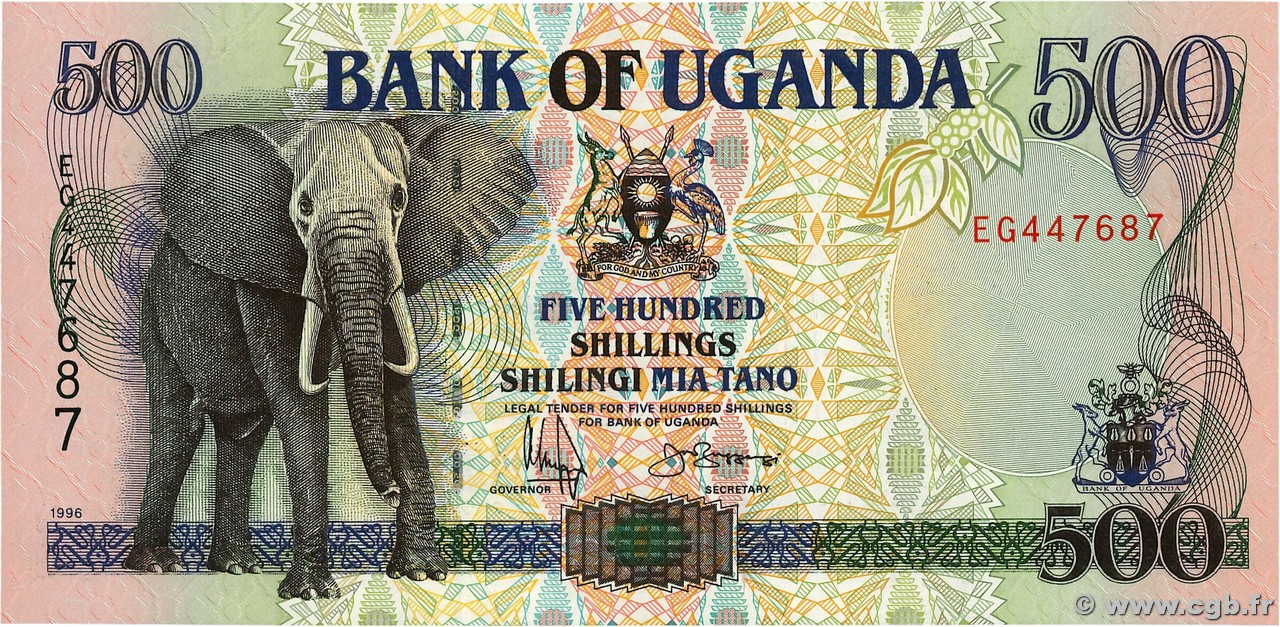 500 Shillings OUGANDA  1996 P.35a NEUF