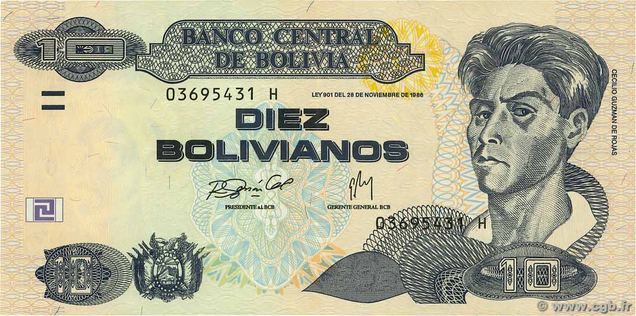 10 Bolivianos BOLIVIE  2007 P.233 SUP