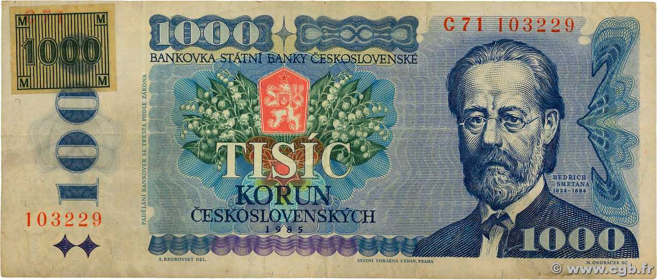 1000 Korun CZECH REPUBLIC  1993 P.03a F