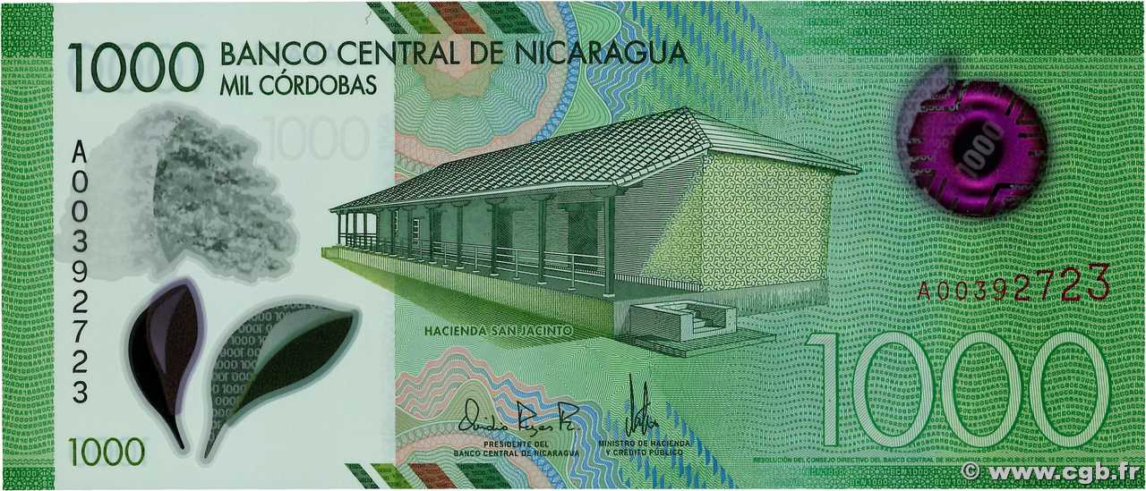 1000 Cordobas NICARAGUA  2017 P.218 UNC