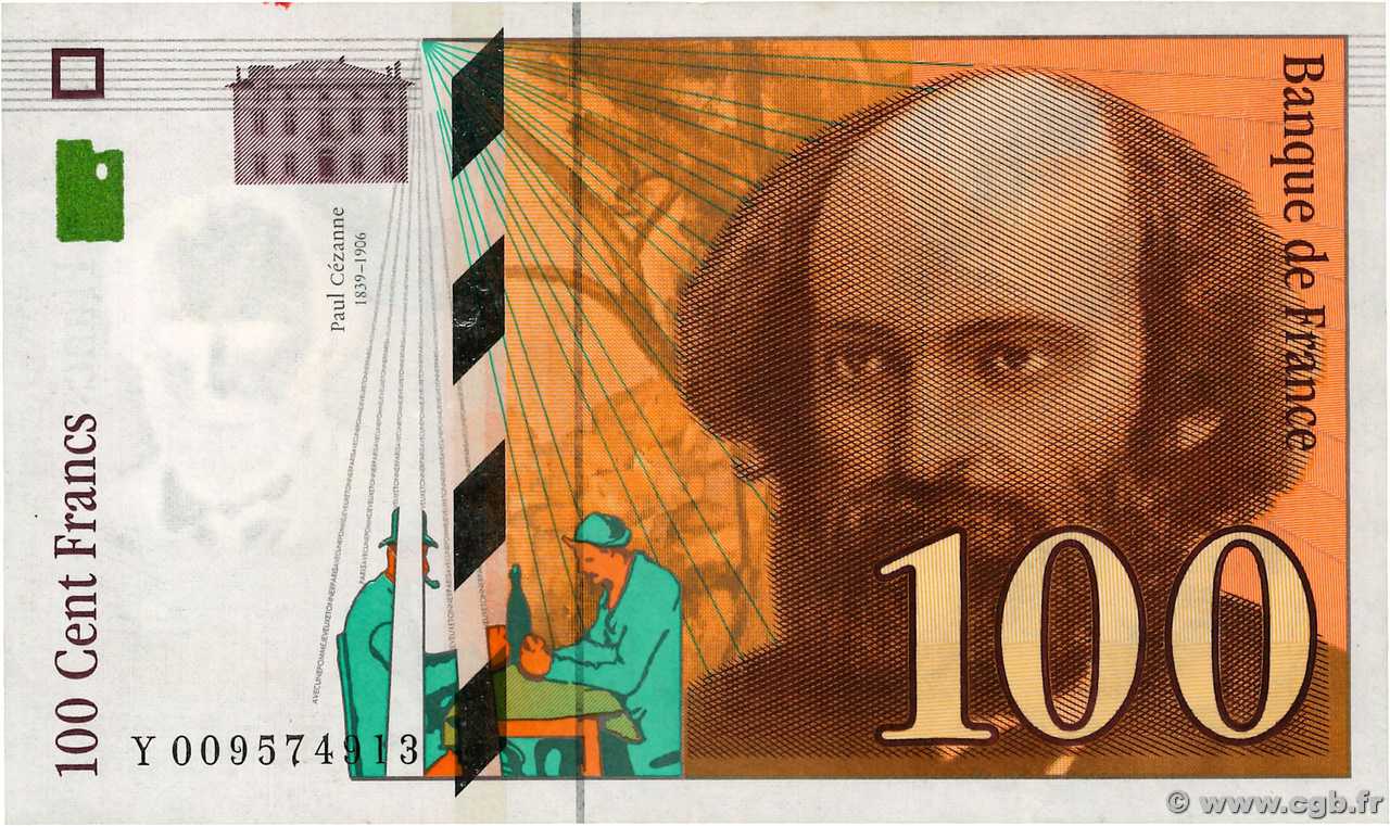 100 Francs CÉZANNE FRANCE  1997 F.74.01 TTB+