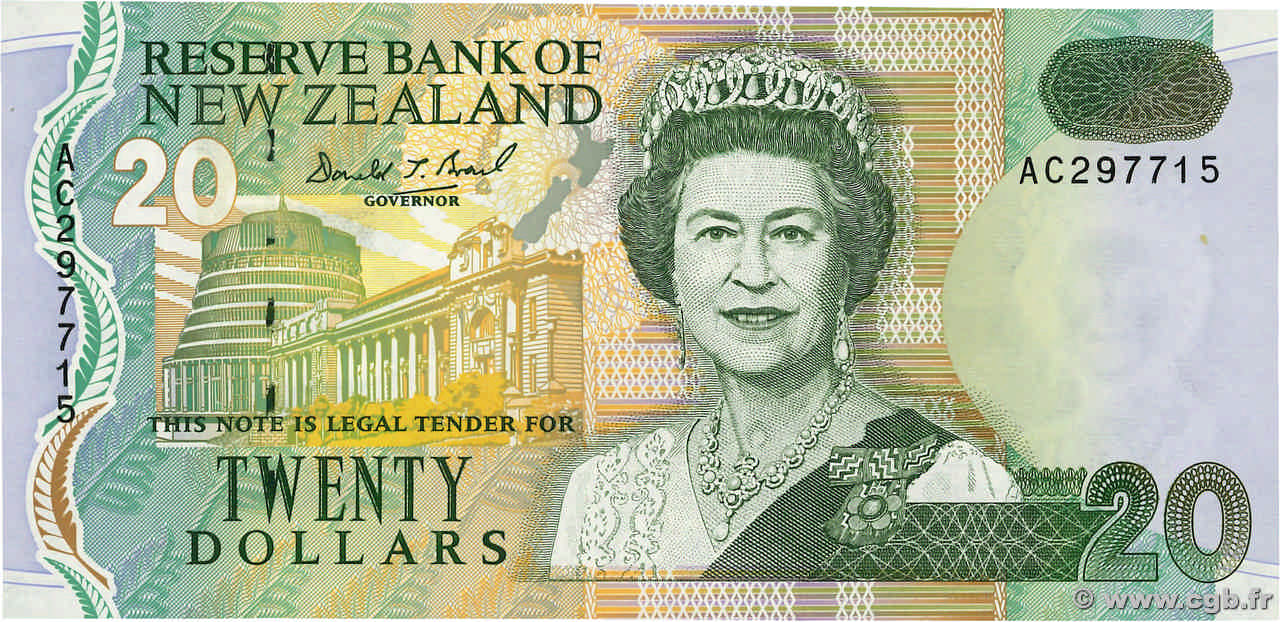 20 Dollars NOUVELLE-ZÉLANDE  1992 P.179a NEUF