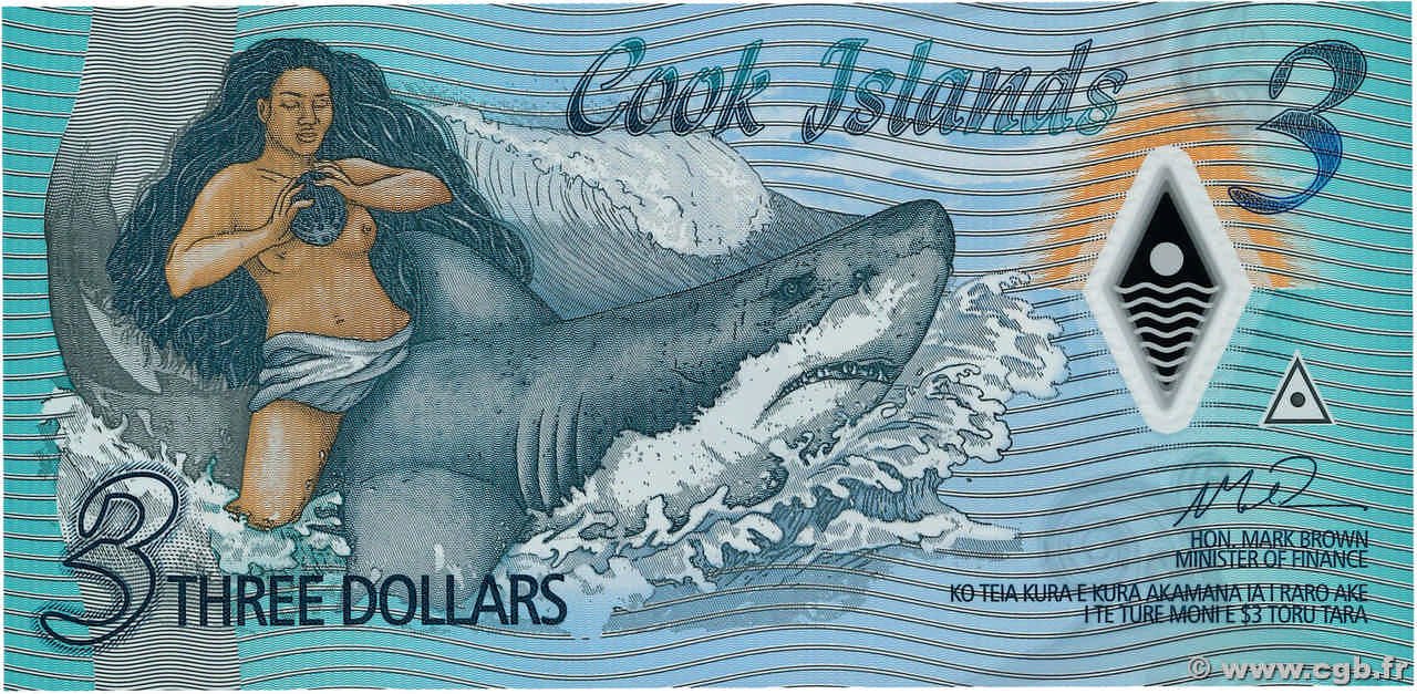 3 Dollars Remplacement ISLAS COOK  2021 P.11r FDC