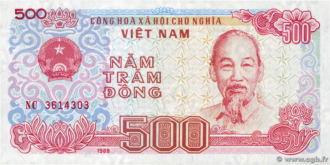 500 Dông VIET NAM   1988 P.101a pr.NEUF