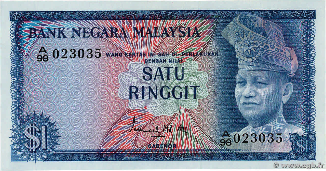 1 Ringitt MALAISIE  1972 P.01a NEUF