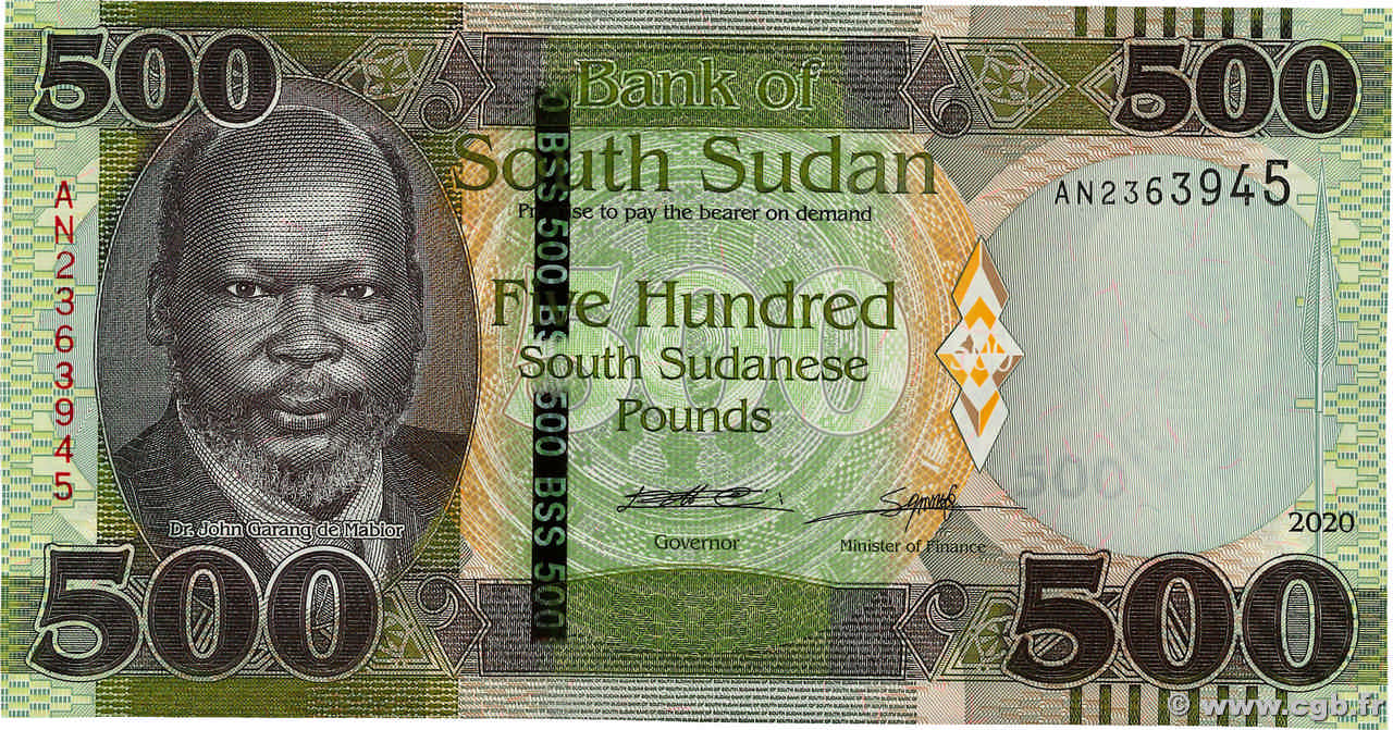 500 Pounds SOUTH SUDAN  2020 P.16 UNC