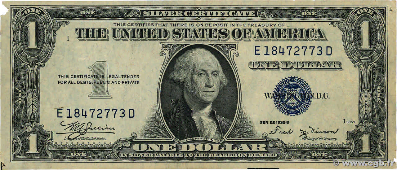 1 Dollar ÉTATS-UNIS D AMÉRIQUE  1935 P.416b TB+