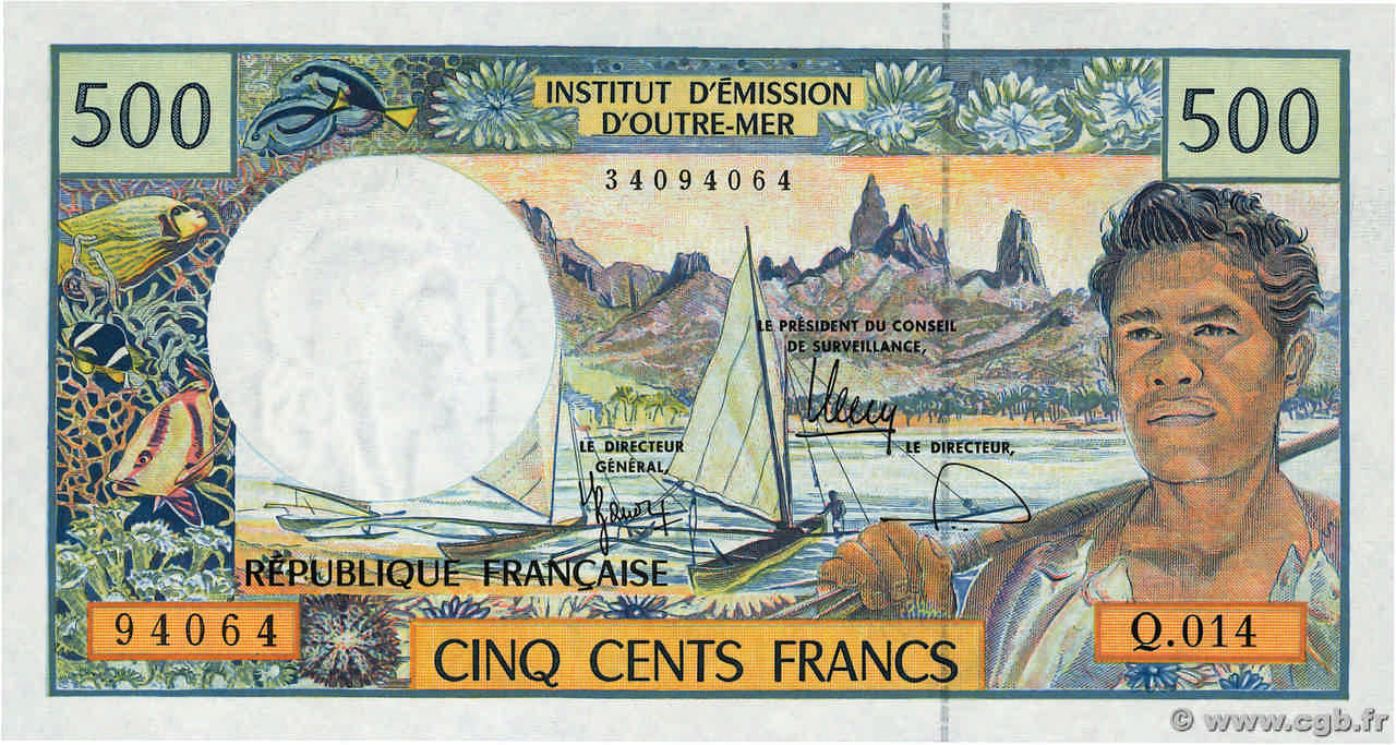 500 Francs POLYNÉSIE, TERRITOIRES D OUTRE MER  2000 P.01g NEUF
