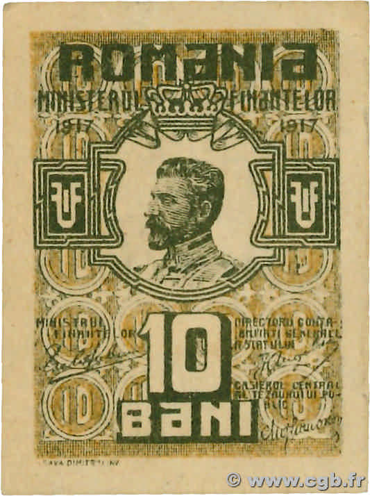 10 Bani RUMANIA  1917 P.069 EBC