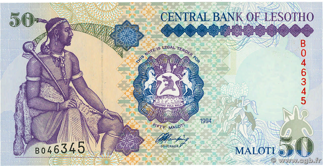 50 Maloti LESOTHO  1994 P.17a ST