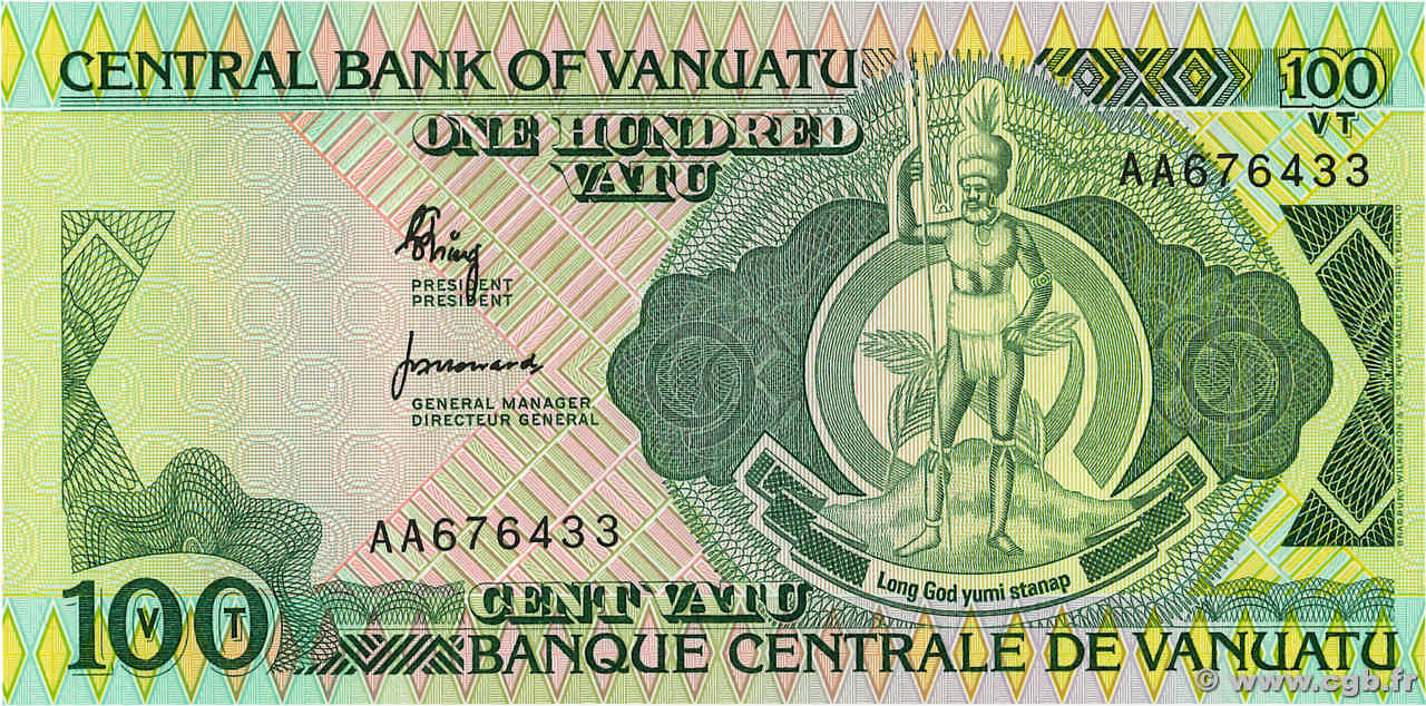 100 Vatu VANUATU  1982 P.01a NEUF