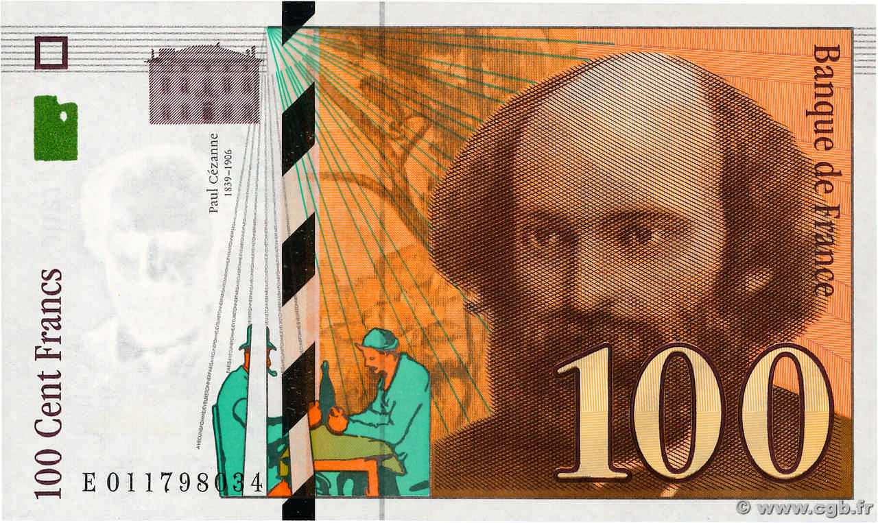 100 Francs CÉZANNE FRANCIA  1997 F.74.01 SC+