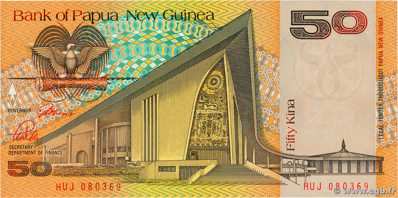 50 Kina PAPOUASIE NOUVELLE GUINÉE  1989 P.11a NEUF